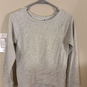 Old Navy Light Gray Knit Top